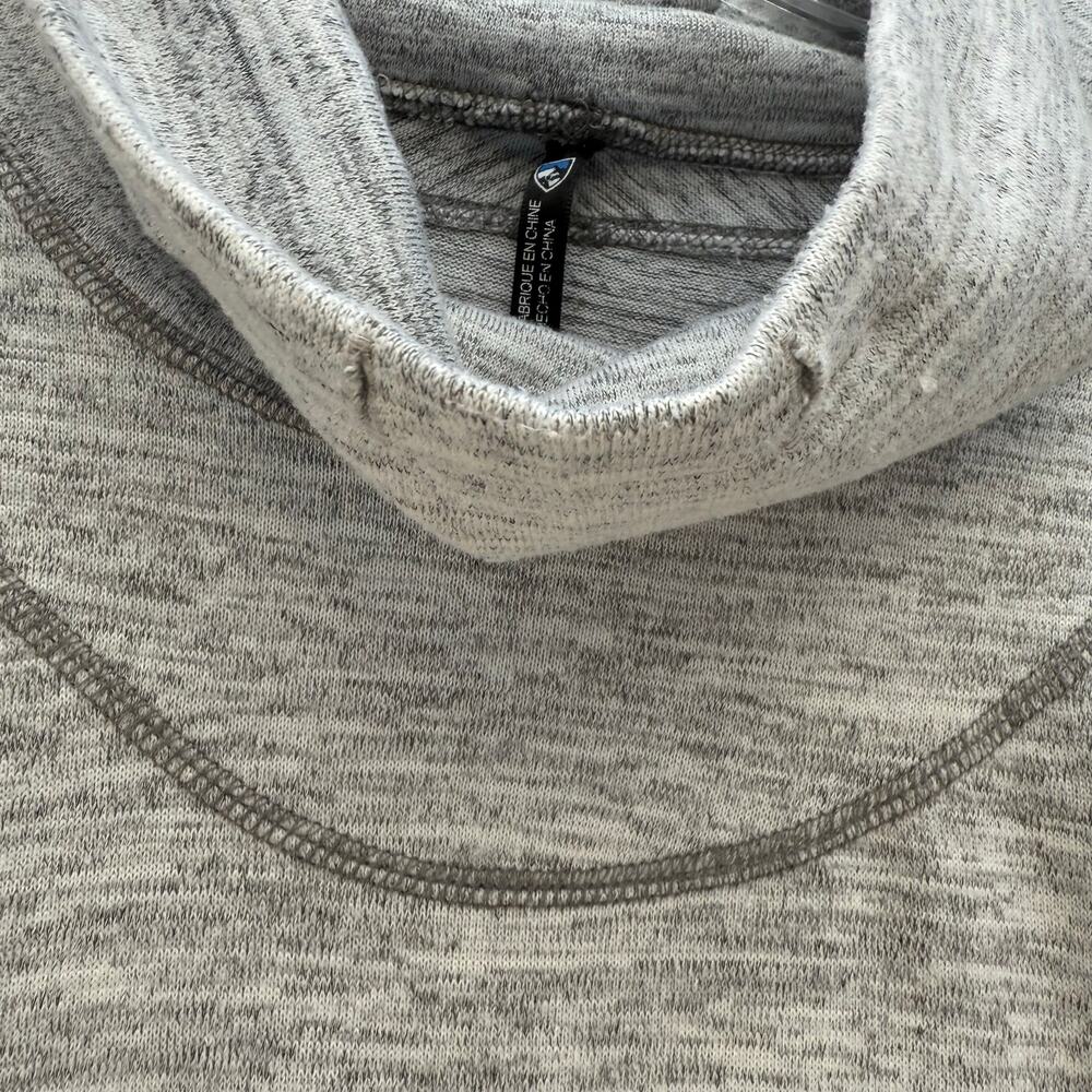Kuhl Sweatshirt Women's L Lea Pullover Grey Heather Cowl Neck Athleisure Outdoor - Picture 5 of 10